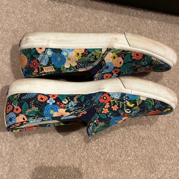 Keds Rifle Paper Co Slip-On Double Deck Sneakers - Garden Black/Multicolor - Picture 5 of 12